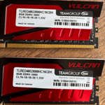 TEAMGROUP VULCAN RED 16GB (2x8GB) DDR4 3000MHz CL16 Memória Kit kep 3